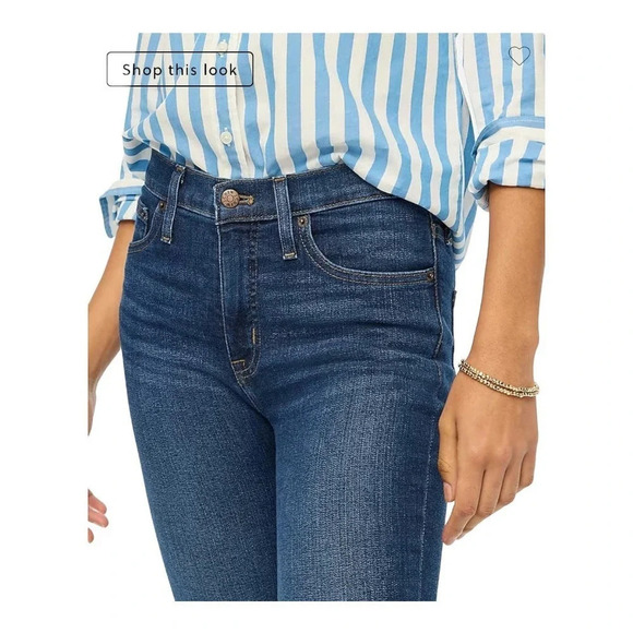 J crew 9" mid-rise skinny jean in signature stretch - Picture 2 of 8